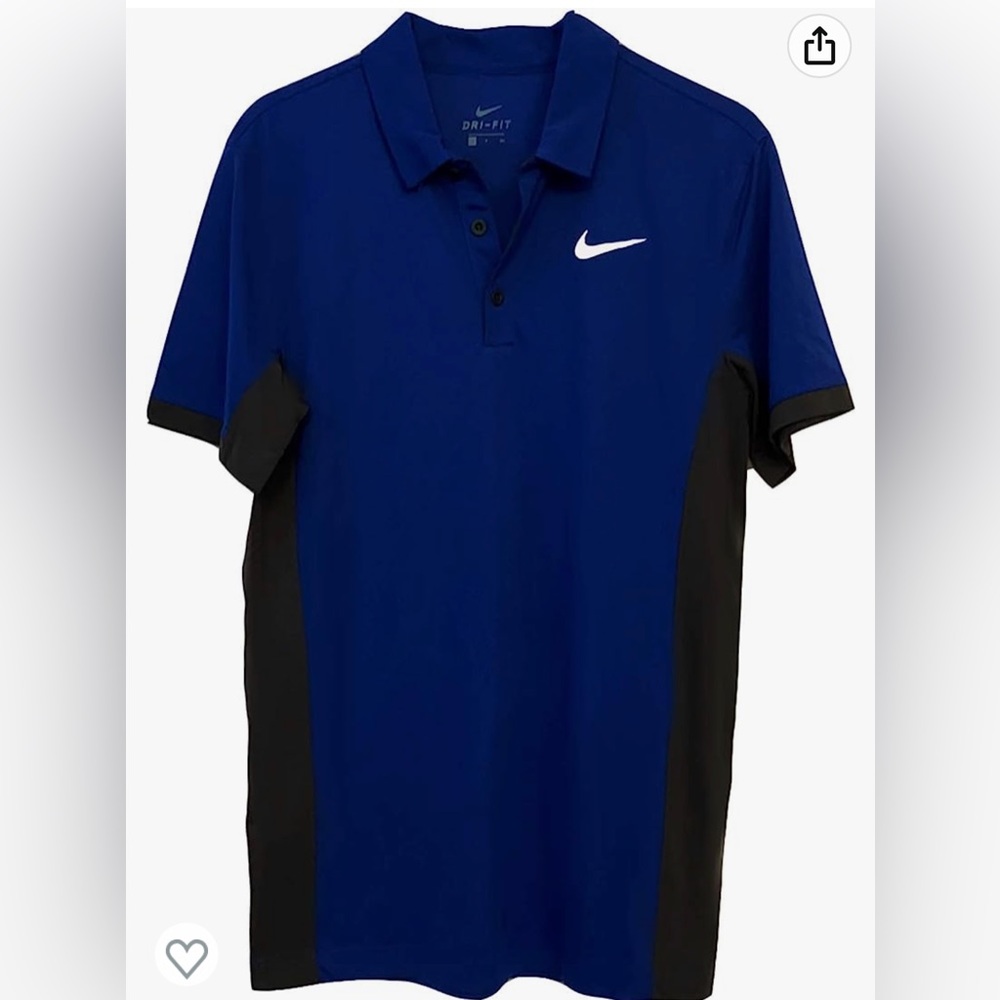 NWT Nike Men’s SMALL Polo Golf Shirt Rush Blue Grey DC7841 495
